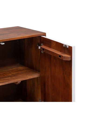 APARADOR NATURAL-BLANCO MADERA DE MANGO 160 X...