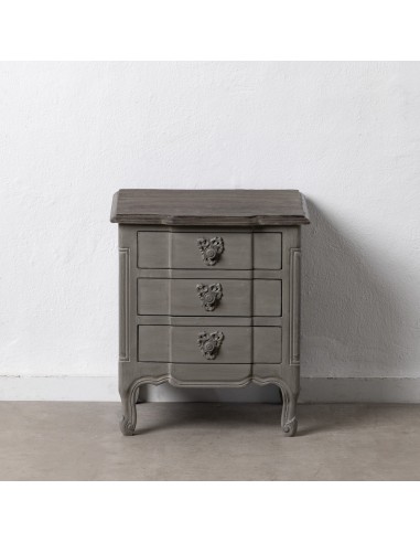 MESITA GRIS DM-MADERA DORMITORIO 50 X 47 X 57,50 CM