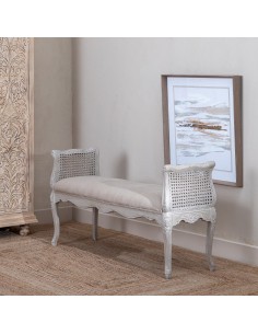 BANQUETA BEIGE DM-MADERA SALÓN 137 X 45 X 74 CM 2
