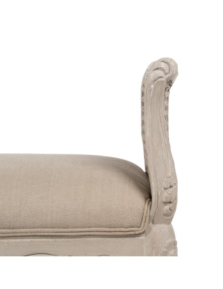 BANQUETA BEIGE DM-MADERA SALÓN 137 X 45 X 74 CM