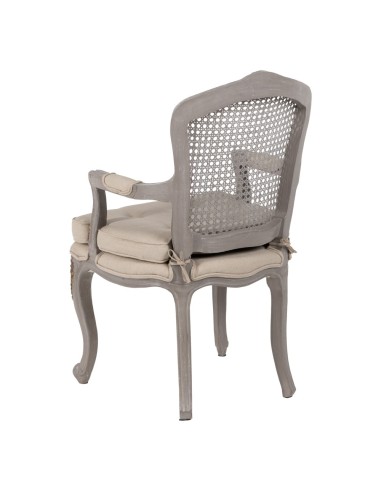 SILLÓN GRIS-BEIGE DM-MADERA SALÓN 58 X 52 X...