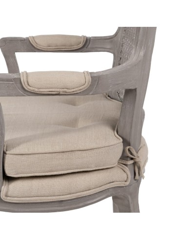 SILLÓN GRIS-BEIGE DM-MADERA SALÓN 58 X 52 X...