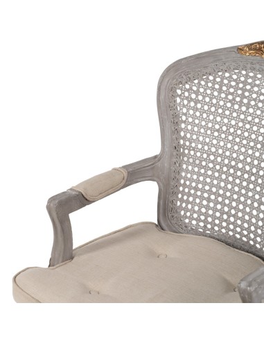 SILLÓN GRIS-BEIGE DM-MADERA SALÓN 58 X 52 X...