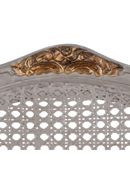 SILLÓN GRIS-BEIGE DM-MADERA SALÓN 58 X 52 X 98,50 CM