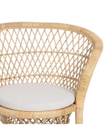 SILLÓN NATURAL RATÁN SALÓN 84 X 68 X 84 CM