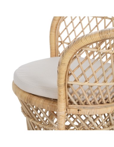 SILLÓN NATURAL RATÁN SALÓN 84 X 68 X 84 CM