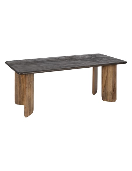 MESA COMEDOR NATURAL-MARRÓN 200 X 100 X 76 CM