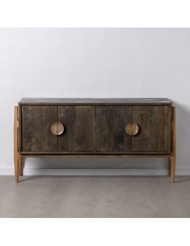 APARADOR NATURAL-MARRÓN MADERA DE MANGO 158 X 40 X 80 CM