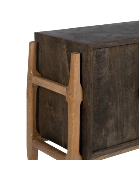 APARADOR NATURAL-MARRÓN MADERA DE MANGO 200 X 40 X 80 CM