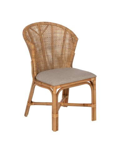 SILLA NATURAL RATÁN SALÓN 53 X 61,50 X 84,50 CM
