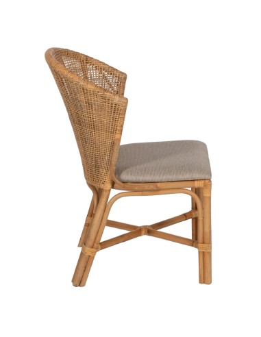 SILLA NATURAL RATÁN SALÓN 53 X 61,50 X 84,50 CM