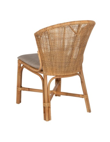SILLA NATURAL RATÁN SALÓN 53 X 61,50 X 84,50 CM