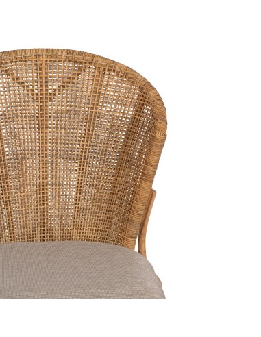 SILLA NATURAL RATÁN SALÓN 53 X 61,50 X 84,50 CM