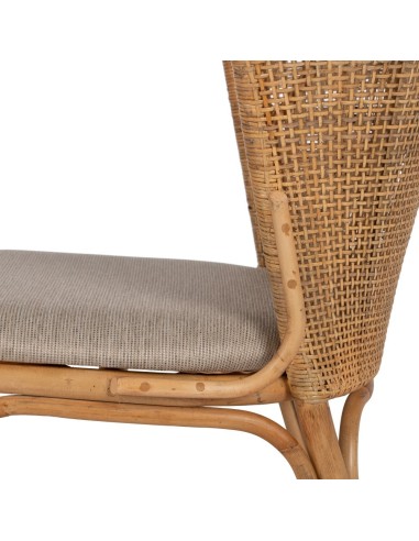 SILLA NATURAL RATÁN SALÓN 53 X 61,50 X 84,50 CM