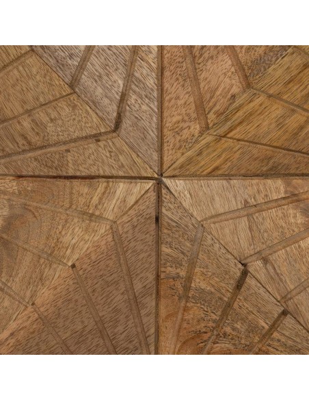 APARADOR NATURAL 155 X 42, MADEIRA MANGA e metal dourado