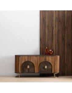 APARADOR NATURAL Kanda 153 X 41, MADERA DE MANGO y metal... 2