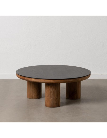 MESA CENTRO NATURAL Anong 90, MADERA DE PINO roble y negro