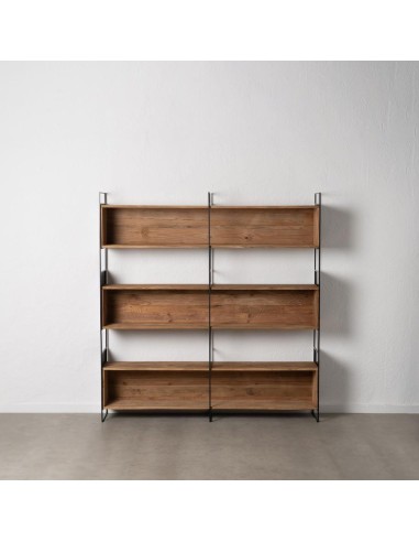 ESTANTERÍA NATURAL Kamon 180 X 35 X 190, MADERA y HIERRO