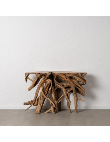 CONSOLA RAIZ NATURAL 120 x 40, MADERA DE TECA