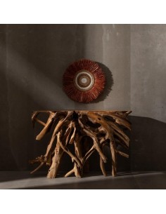 CONSOLA DE ENTRADA RAIZ NATURAL 120 x 40, MADEIRA TECA 2