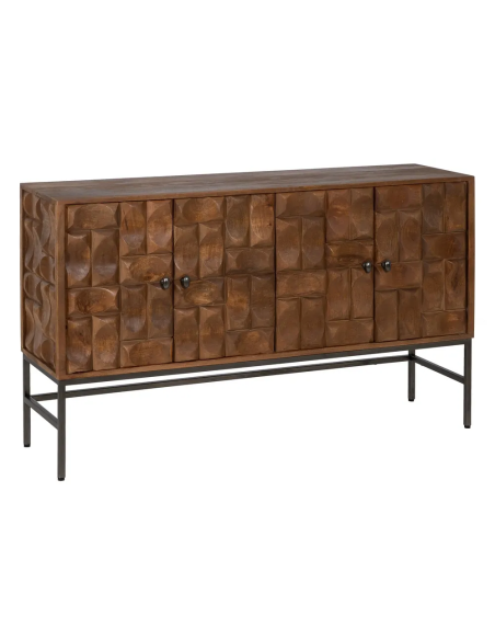 APARADOR natural Adom 147 X 41, MADEIRA MANGA MARROM