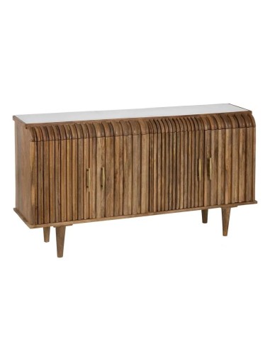 APARADOR NATURAL Akil 152 X 40, MADERA DE MANGO y MÁRMOL