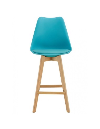 Taburete de cocina escandinavo 72, haya, plastico