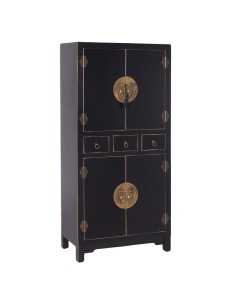 Aparador alto TAO Oriental 131x63 cm, 2 portas e 3...