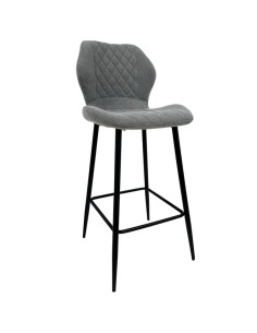 Banqueta design MINARDI 75, metal, estofamento em tecido...