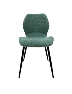 Silla de diseño MINARDI, metal, tapizado tejido linen verde 2