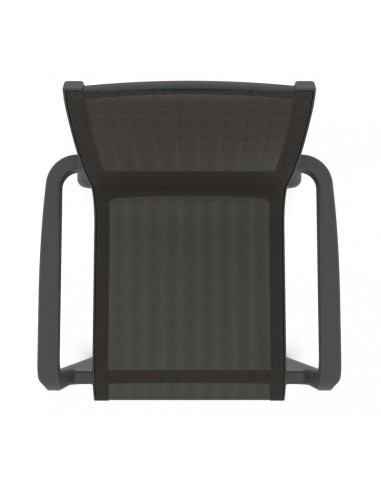 Silla exterior con brazos Poseidon, apilable,...