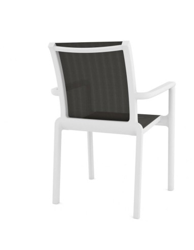 Silla exterior con brazos Poseidon, apilable,...