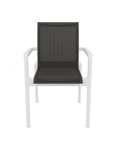 Silla exterior con brazos Poseidon, apilable,...
