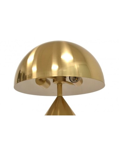Lâmpada de mesa COGUMELO, metal, ouro.