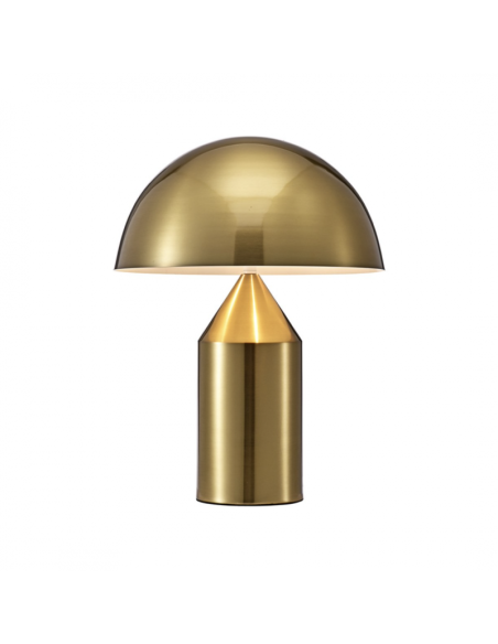 Lâmpada de mesa COGUMELO, metal, ouro.