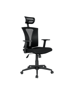 Sillón de oficina PRAGE, ergonómico, basculante, malla...