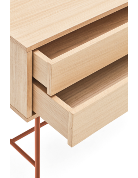 Teulat consola recibidor minimalista YOKO 120x35, TEJA , ROBLE.