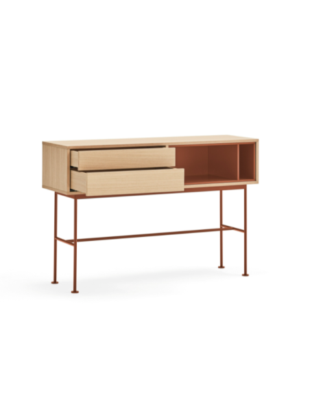 Teulat consola recibidor minimalista YOKO 120x35, TEJA , ROBLE.