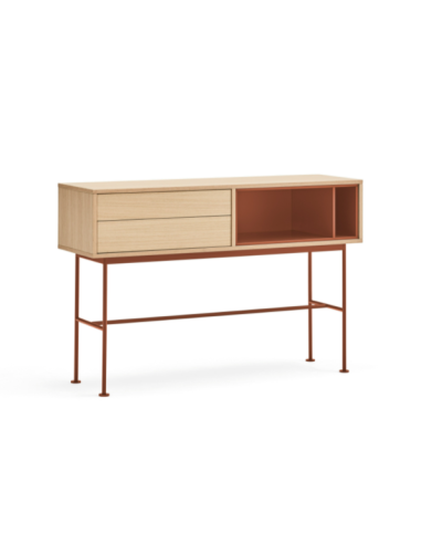 Teulat consola recibidor minimalista YOKO 120x35, TEJA , ROBLE.