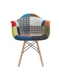 Silla con brazos TOWER PATCH diseño icónico, madera y... 2