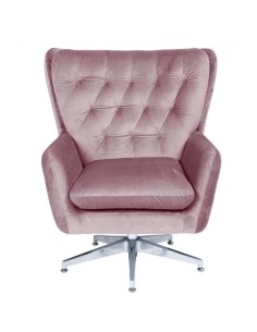 Sillón QUEBEC, giratorio, regulable, tapizado velvet rosa 2