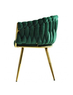 Silla con brazos EGIO, metal, cromado dorado, tapizado... 2