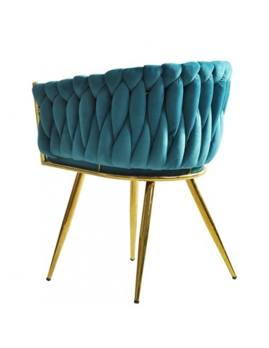 Silla con brazos EGIO, metal, cromado dorado,...