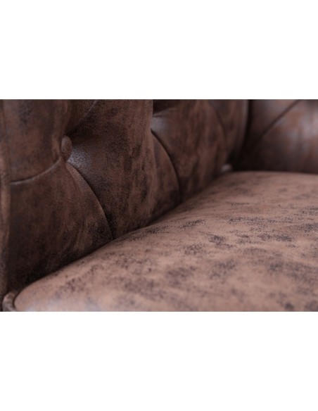 Sofá CHESTER, 2 lugares, imitação de couro vintage