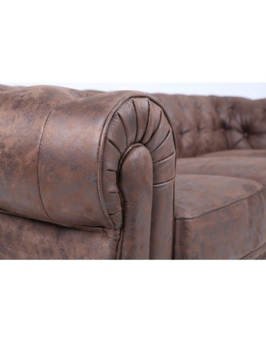 Sofá CHESTER, 2 plazas, similpiel vintage
