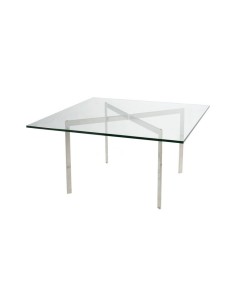 Mesa cuadrada de centro Barcelona 102 x 102, cristal y...