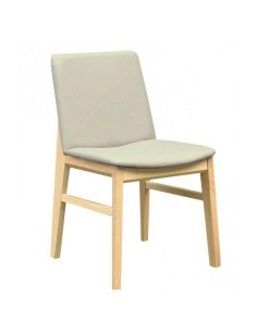 Silla nórdica TALVIYO, madera de haya, natural, similpiel...