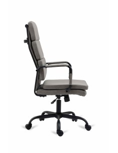 Silla de oficina SOFT CROSS, Eco piel Gris y metal negro... 2