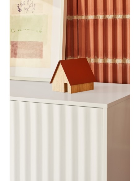 Teulat APARADOR SIERRA 160x47, minimalista, MDF lacado blanco