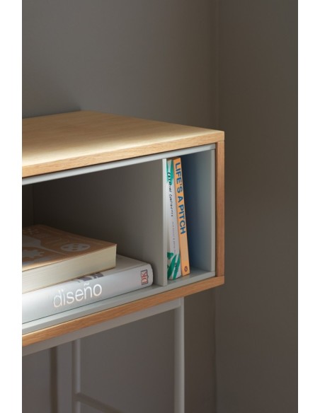 Teulat consola recibidor minimalista YOKO 120x35, crema, ROBLE